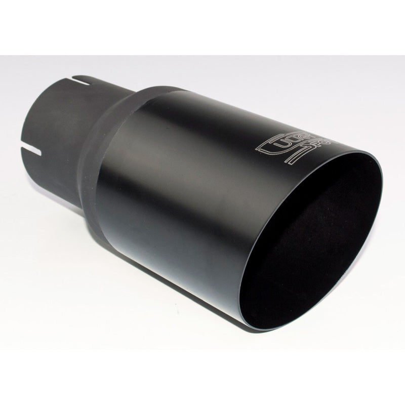 Ulter Sport, Exhaust Tip - Round Ø90mm Slanted - Length 180mm - Installation ->55mm - Black Inox