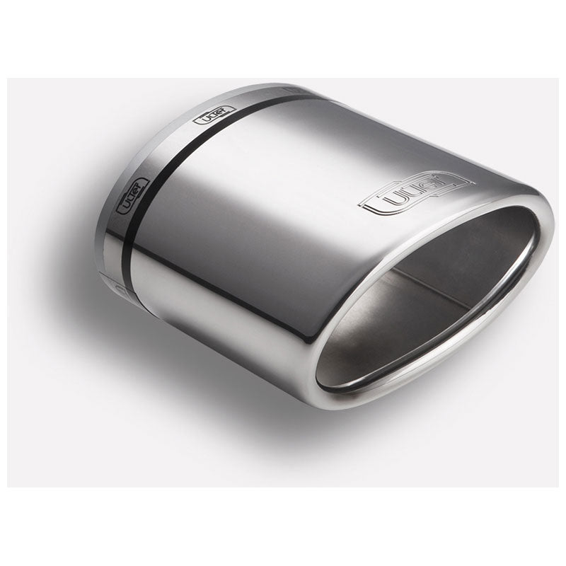 Ulter Sport, Tailpipe - Oval 120x80mm Slanted - Length 120mm - Installation 50-65mm - Inox