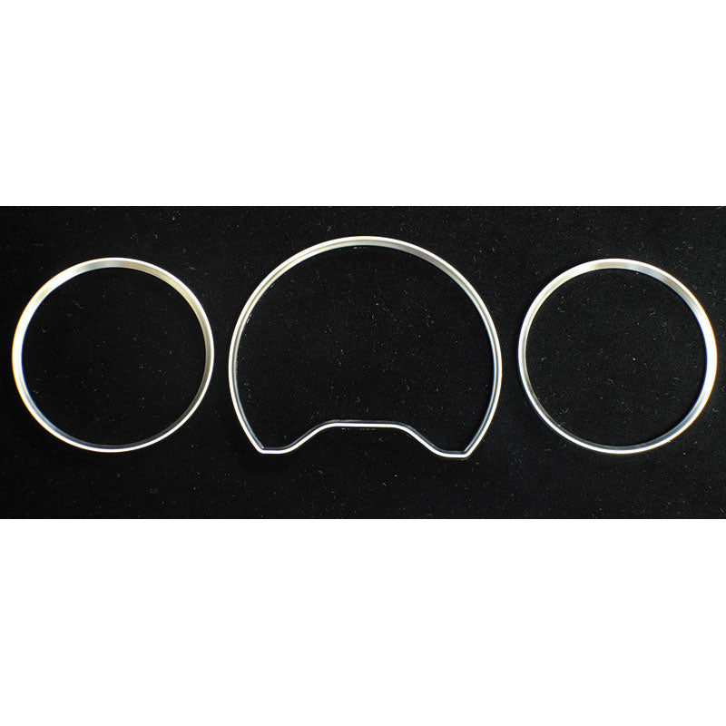 AutoStyle, Chrome Dial Rings for Mercedes E-Class W210 96-99 - Set of 3 pcs.