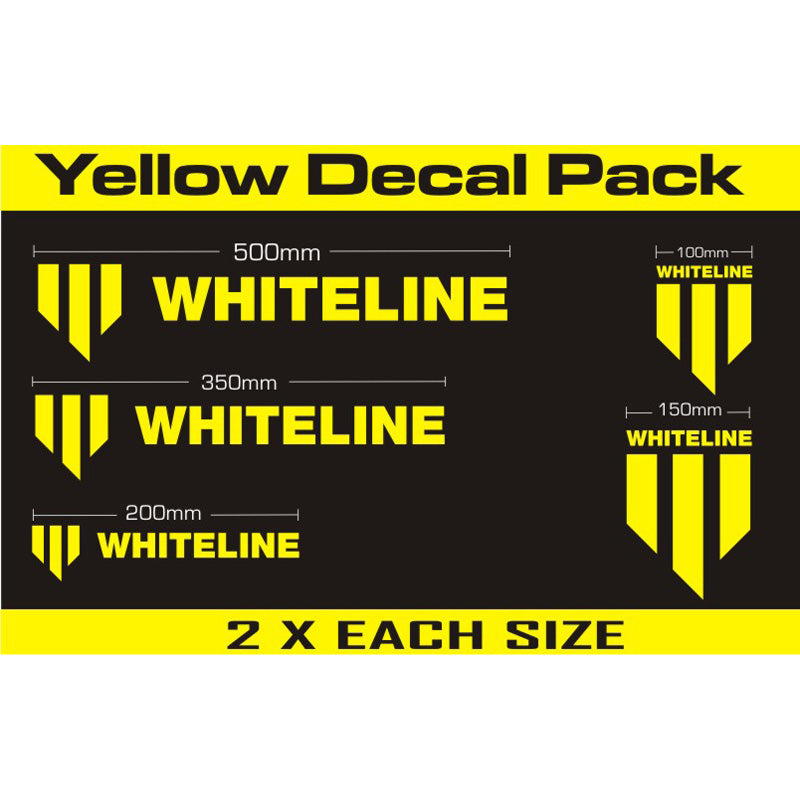 Whiteline, Whiteline, kits de stickers 10 pièces jaune
