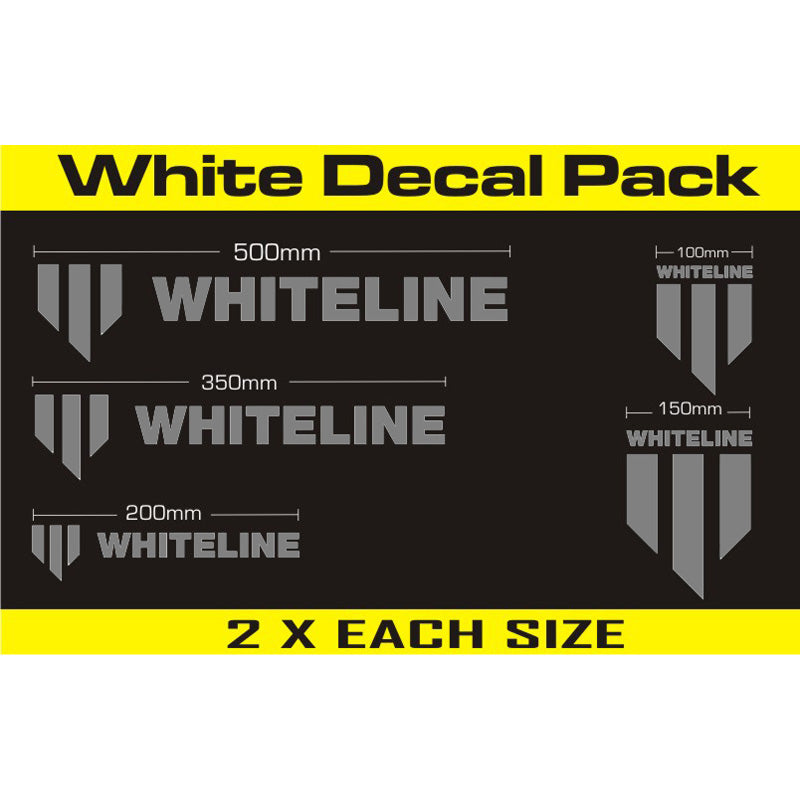 Whiteline, Whiteline, kits de stickers 10 pièces argent