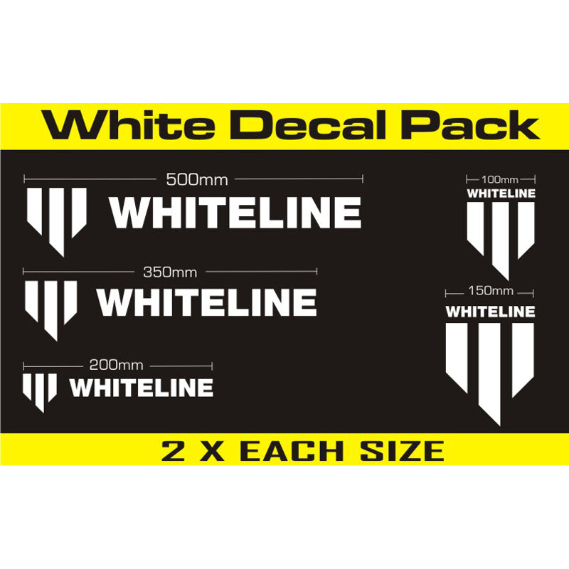Whiteline, Whiteline, Kits de stickers 10 pièces blanc
